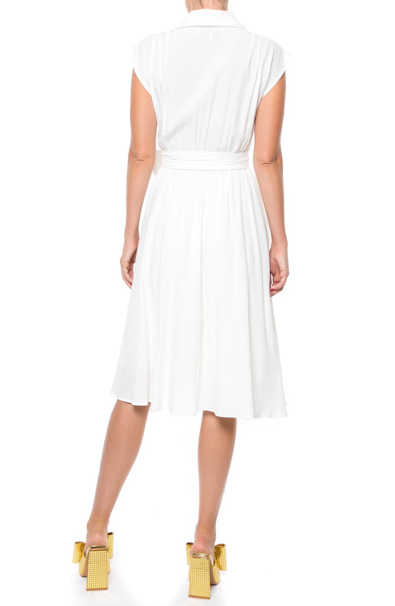 MEGHAN LA Honeysuckle Midi Dress, Alternate, color, Ivory