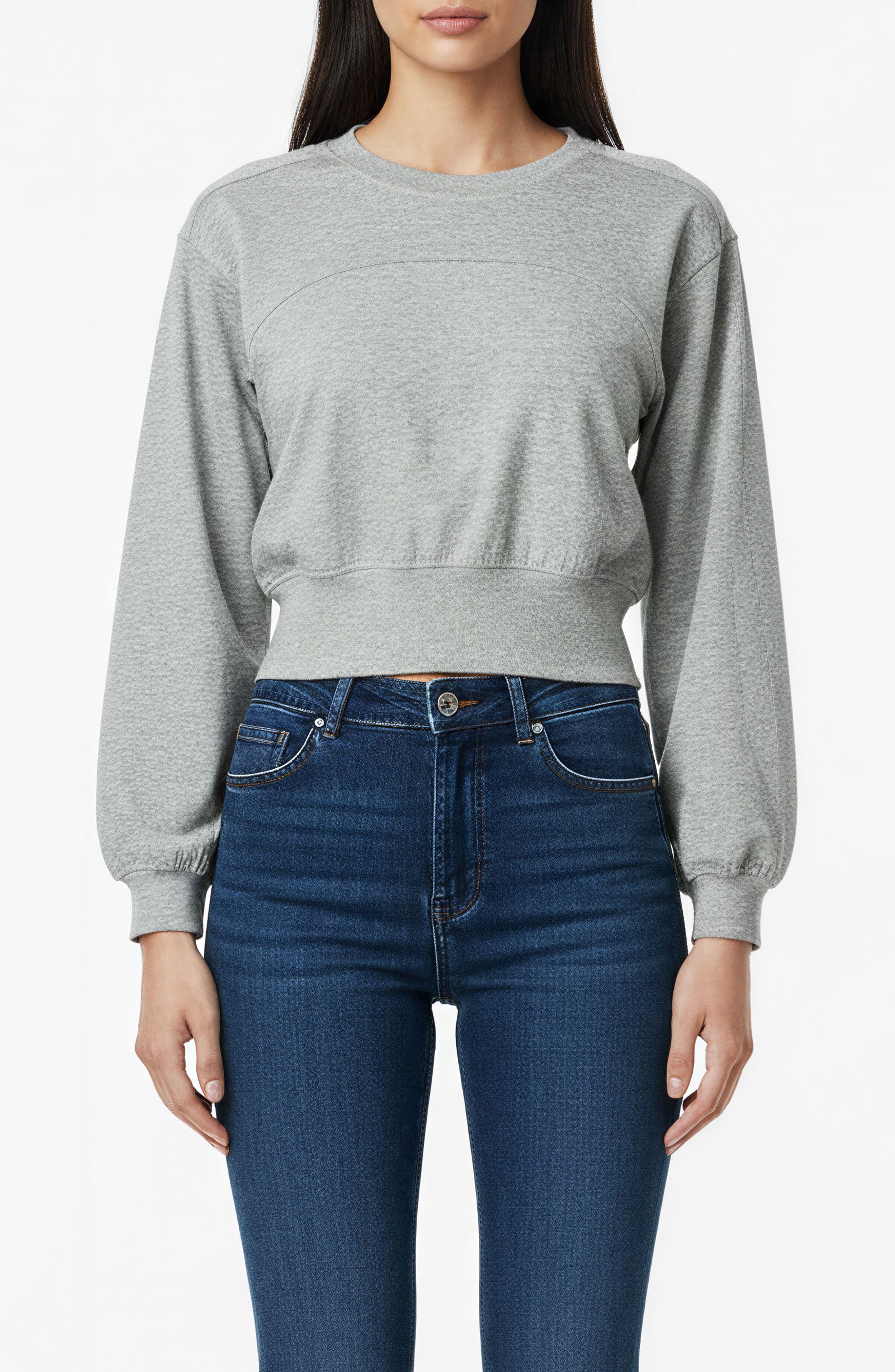 BLUEGREY Back Buckle Pullover Sweater