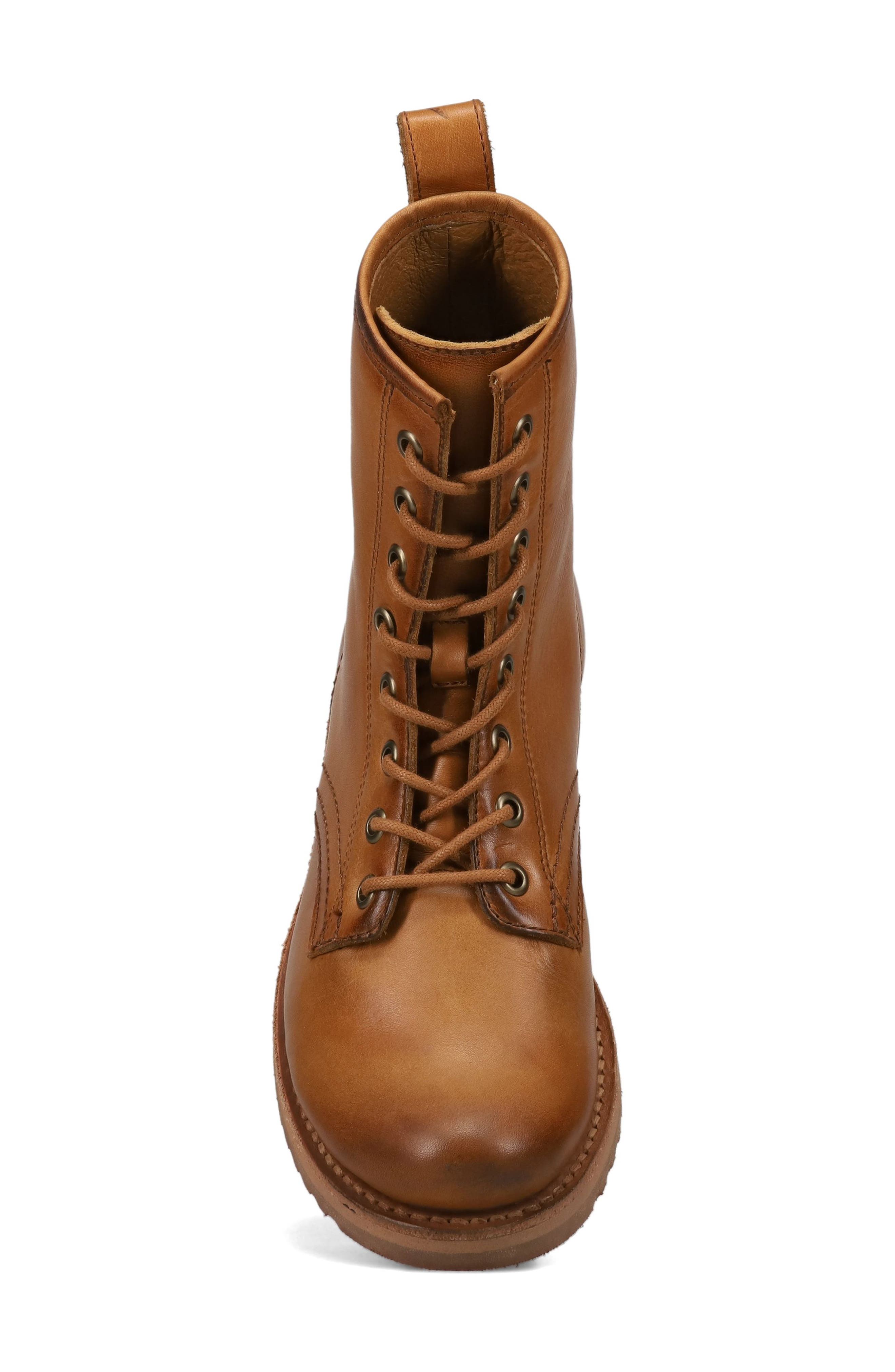 Frye Veronica Flex Combat Boot, Alternate, color, Caramel - Avalon