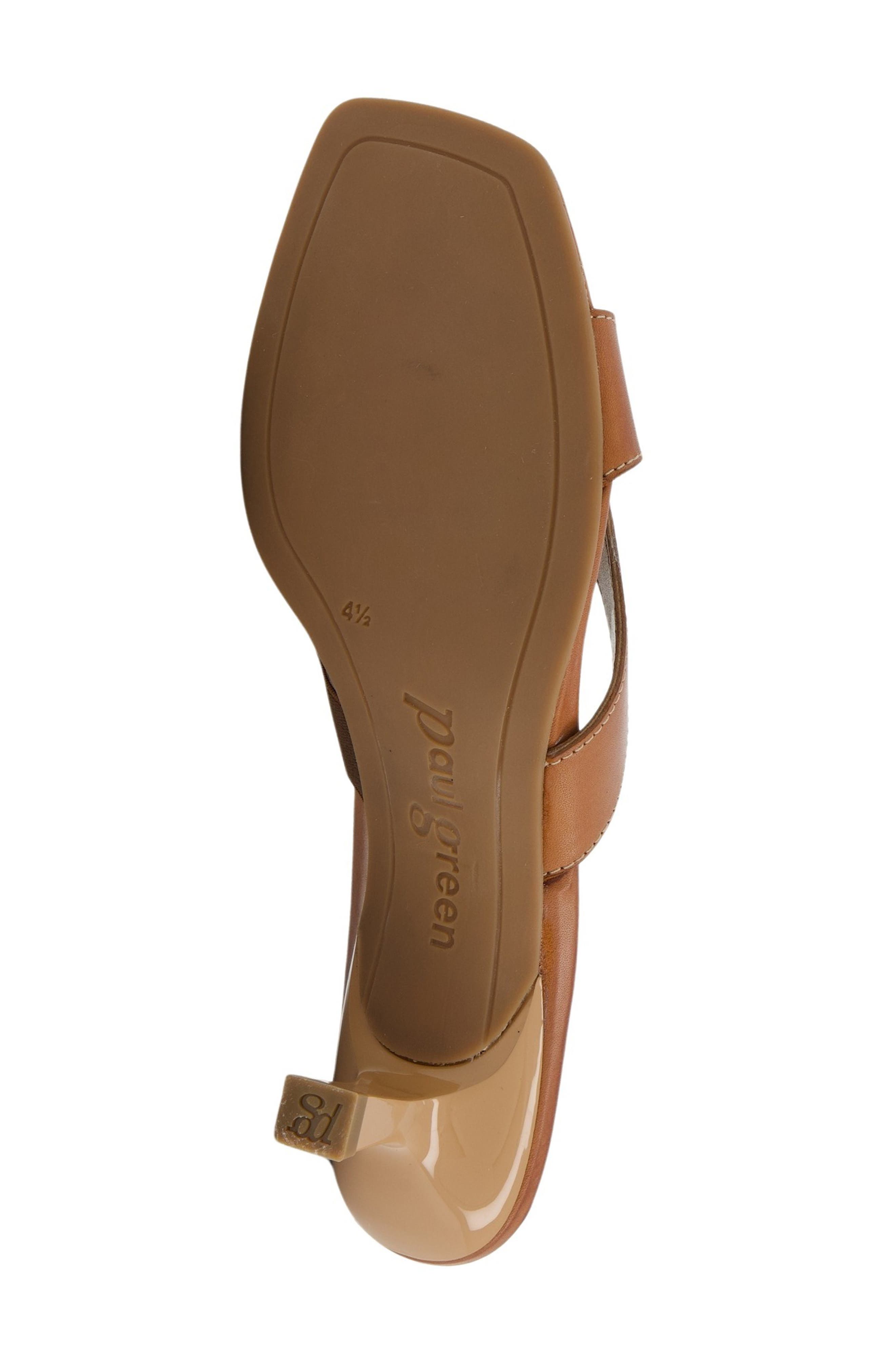 Dazzle Kitten Heel Slide Sandal, Alternate, color, COGNAC LEATHER