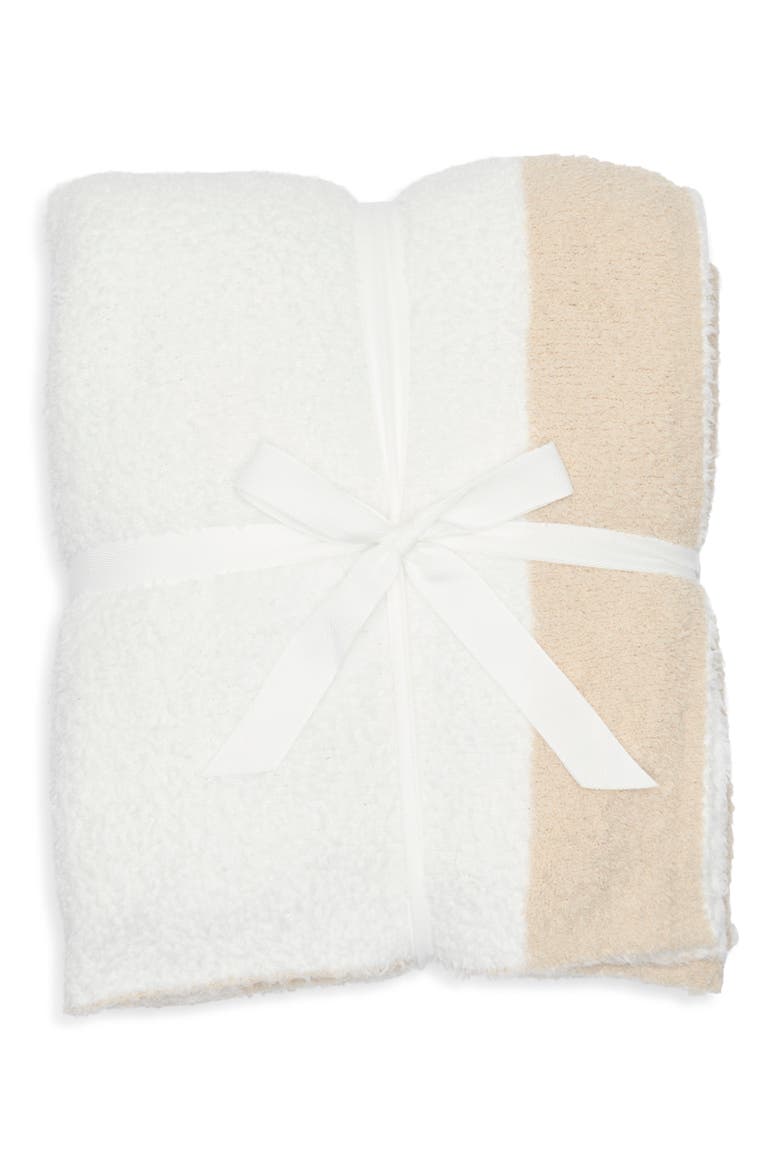 Stripe Butter Throw Blanket, Main, color, BEIGE OATMEAL