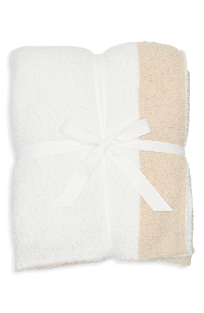 NORDSTROM RACK Stripe Butter Throw Blanket, Main, color, Beige Oatmeal