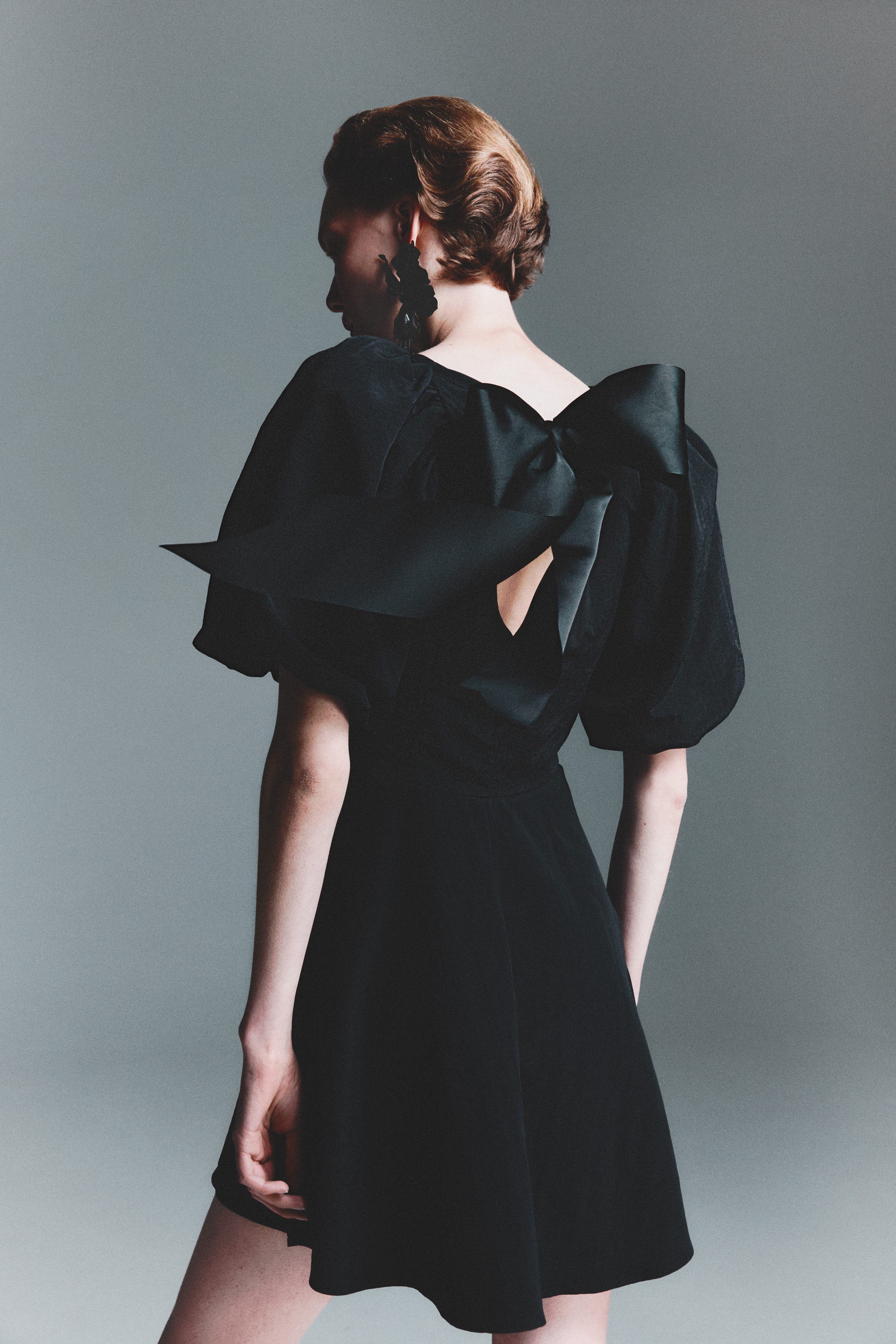 Balloon-sleeved Dress - image 2
