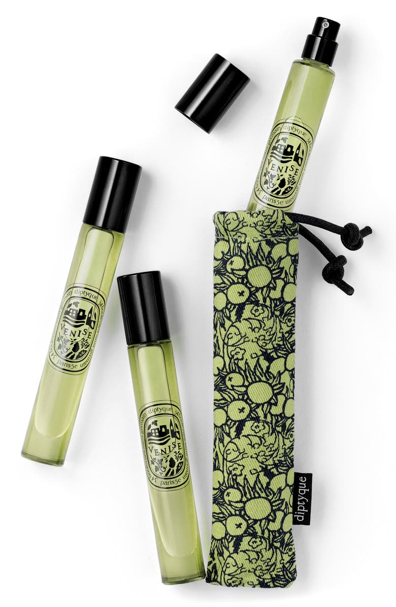 Diptyque Venise Eau de Toilette Travel Trio, Main, color, 