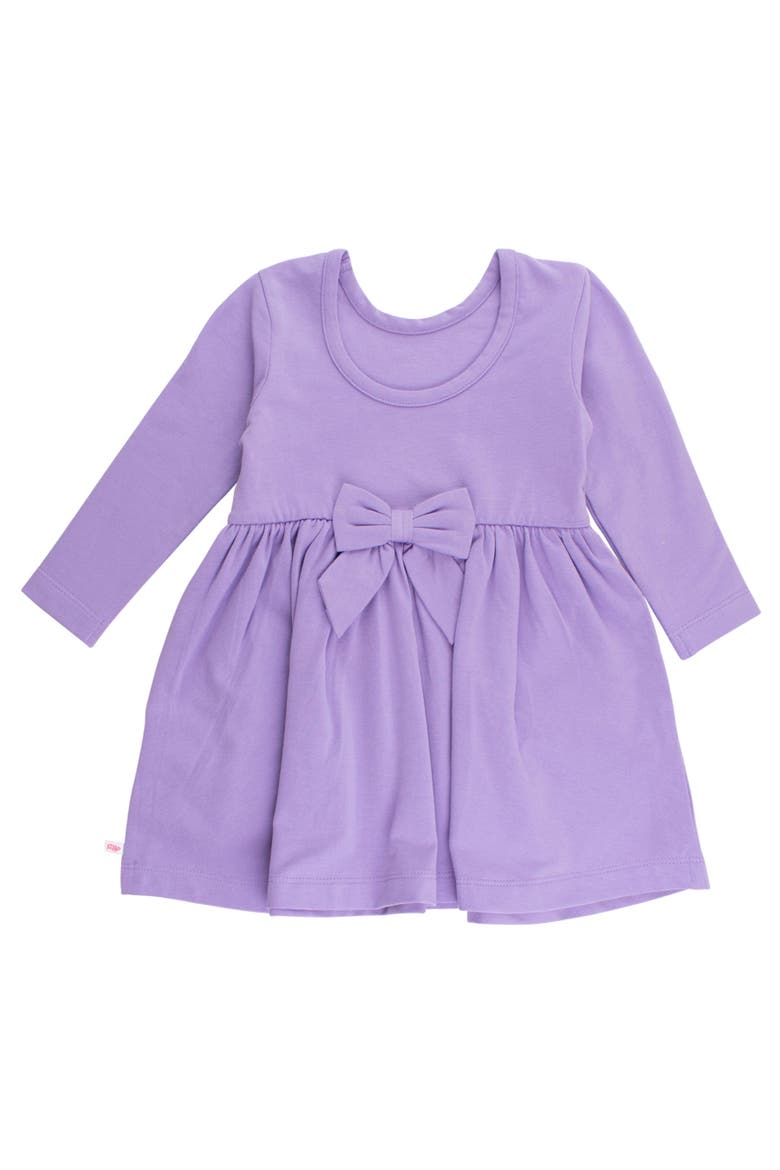 Knit Long Sleeve Twirl Dress (Little Kid)), Alternate, color, Wisteria Purple