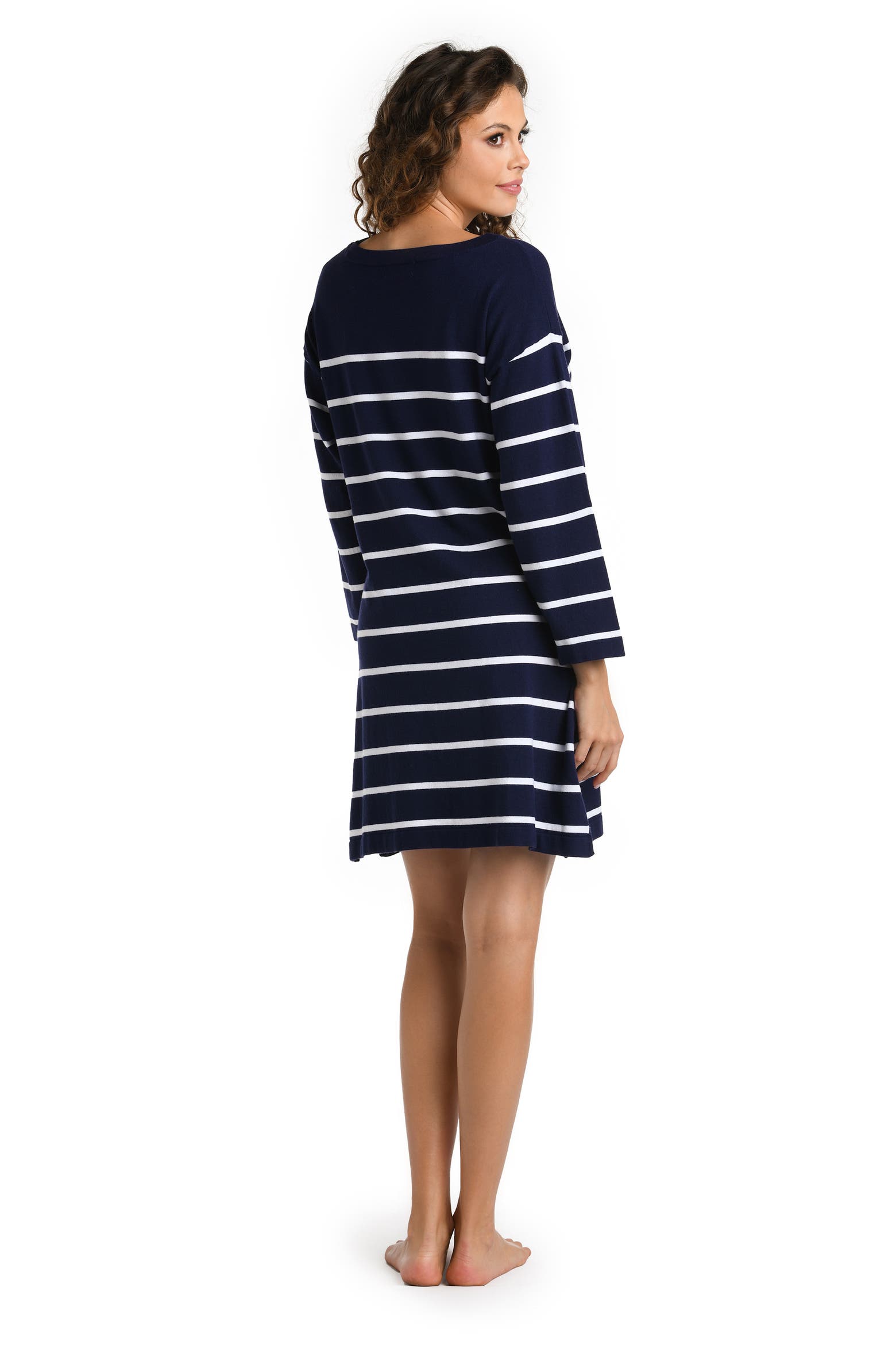 Stripe Boat Neck Cover-Up Tunic (Women) | Nordstromrack
