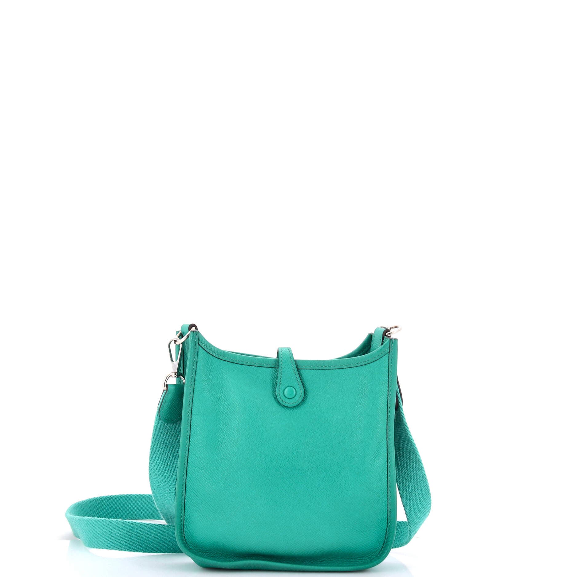 Pre-Owned Hermes Evelyne Bag Gen III Epsom TPM, Alternate, color, Bleu Paon