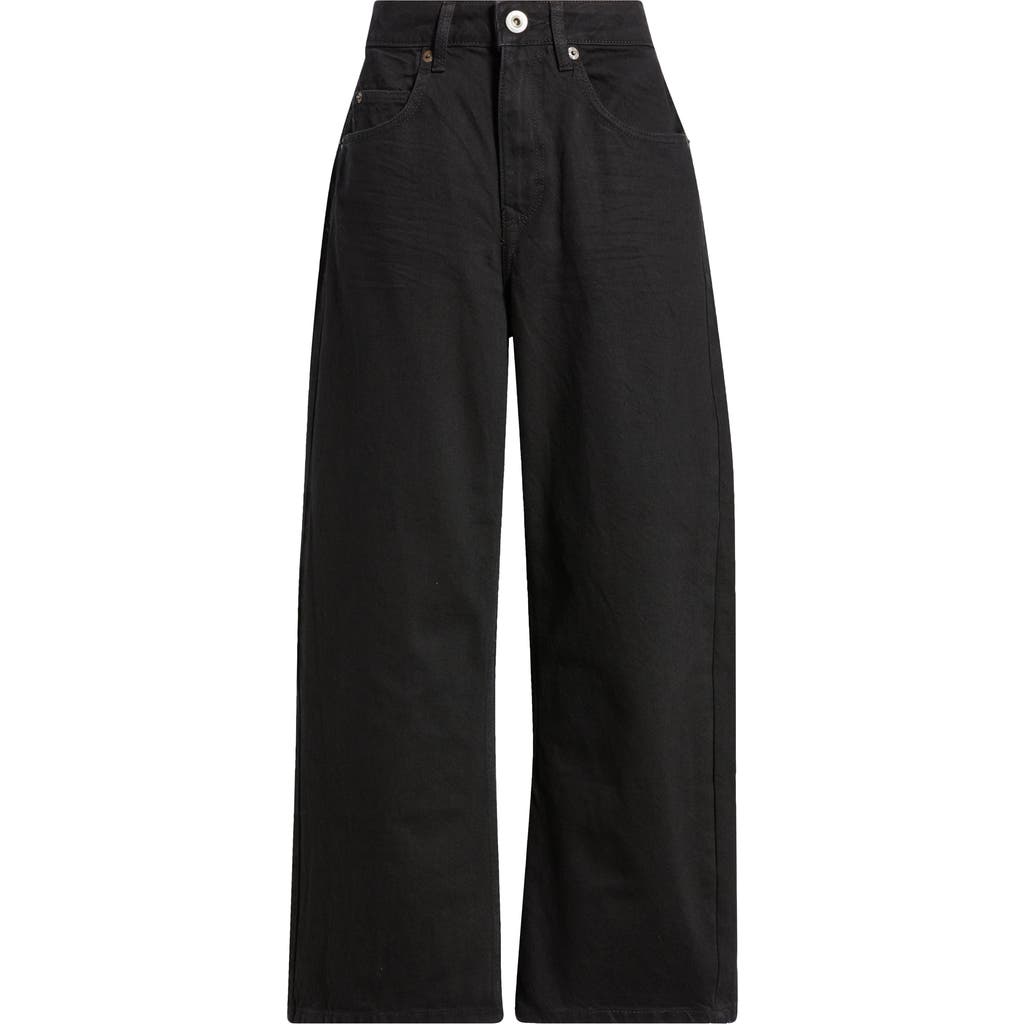 Bdg Urban Outfitters Jaya Low Rise Wide Leg Jeans In Black