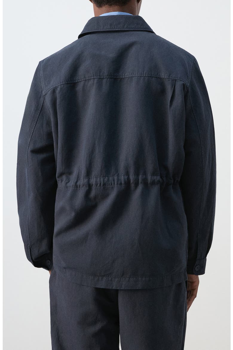 Button Front Chore Jacket, Alternate, color, NAVY