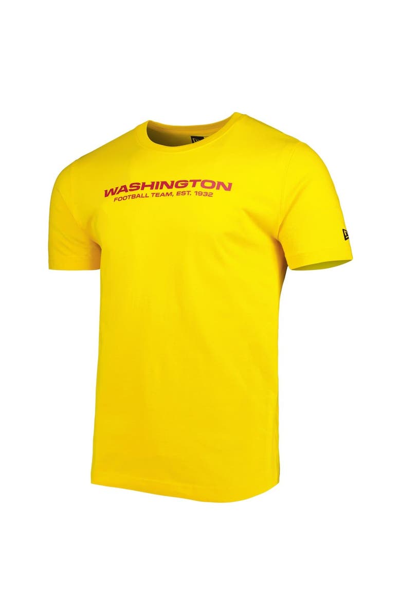 New Era Men's New Era Gold Washington Commanders League Tonal T-Shirt, Alternate, color, Gold