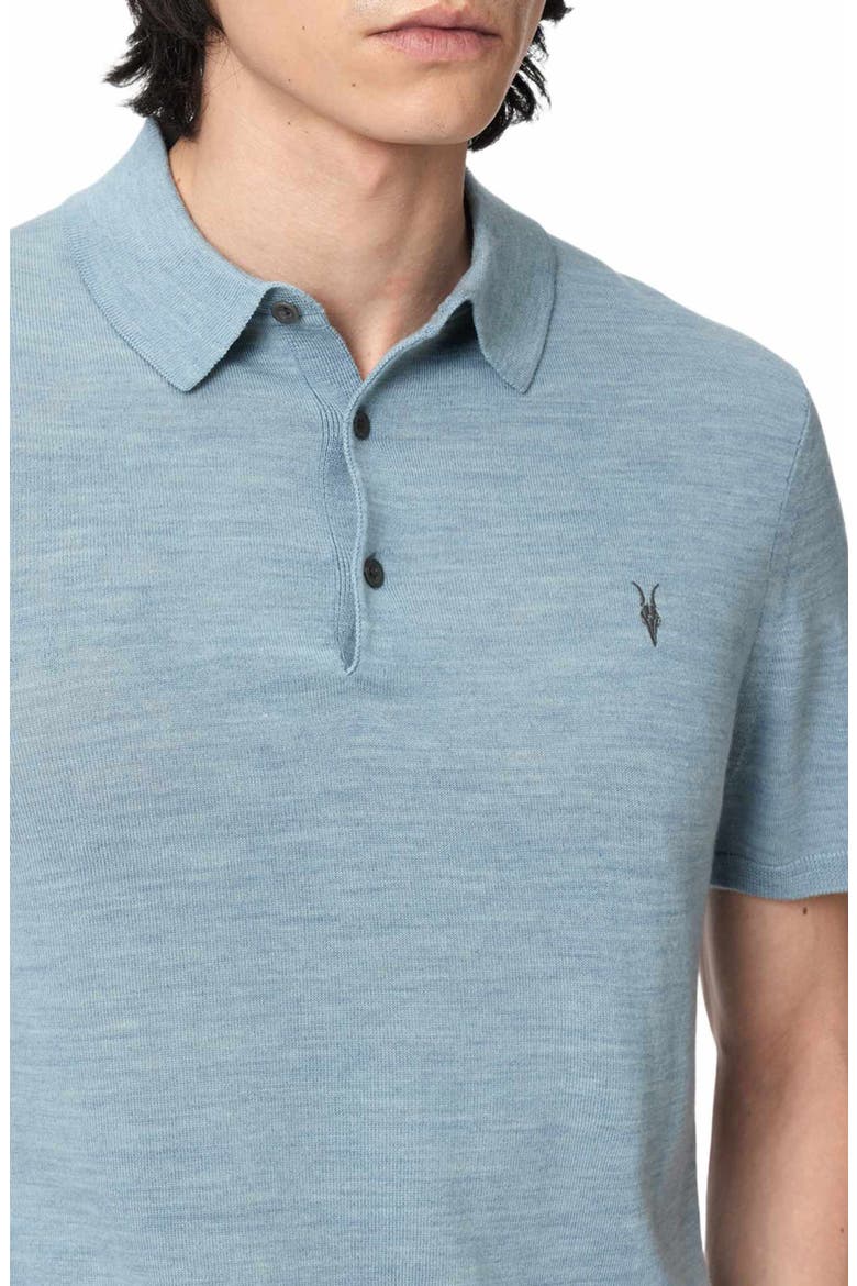 Mode Merino Wool Polo, Alternate, color, SALTON BLUE