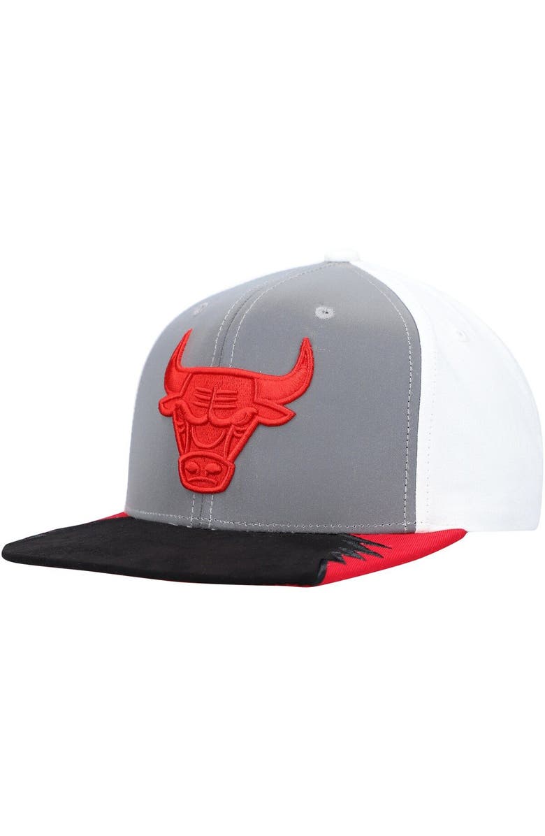 Mitchell & Ness Men's Mitchell & Ness Gray/White Chicago Bulls Day 5 Snapback Hat, Main, color, Gray