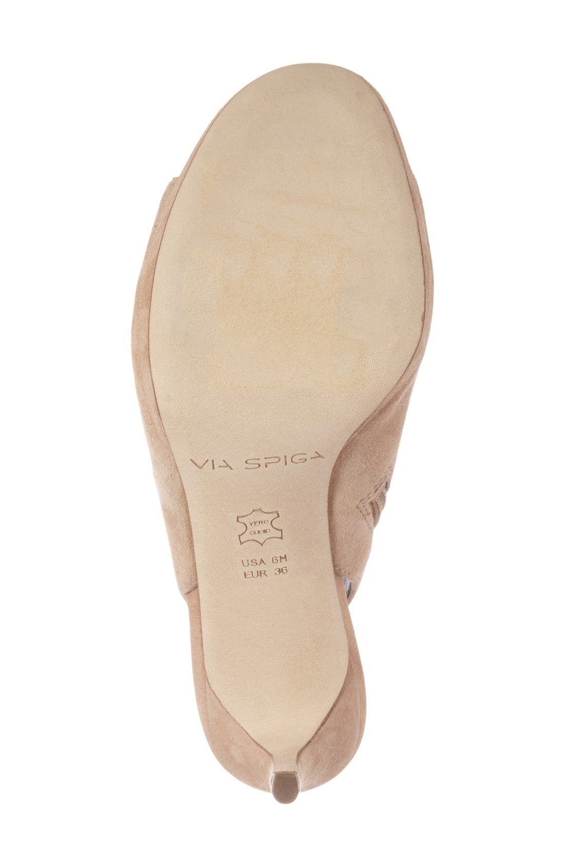 'Seraphina' Peep Toe Sandal, Alternate, color, LIGHT CAMEL SUEDE