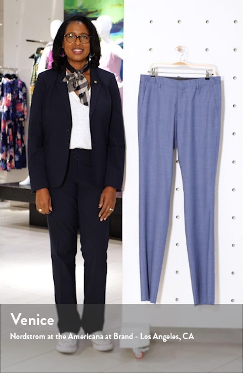 Jetsetter Slim Fit Stretch Wool Suit Pants, sales video thumbnail