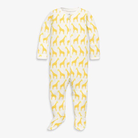 Baby Organic Animal Friends Zip Footie