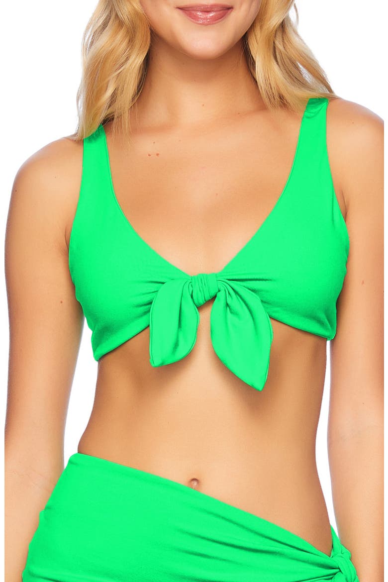 Bow Bikini Top, Alternate, color, ZING