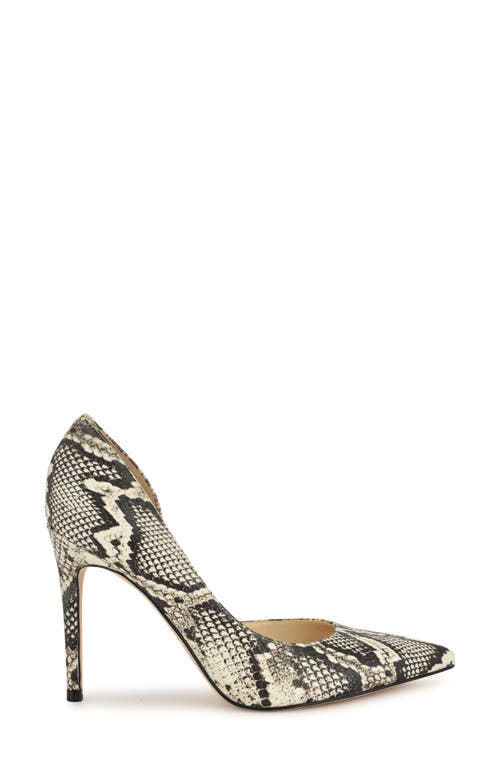 Nine West Folowe Half D'orsay Pointed Toe Pump In Gray
