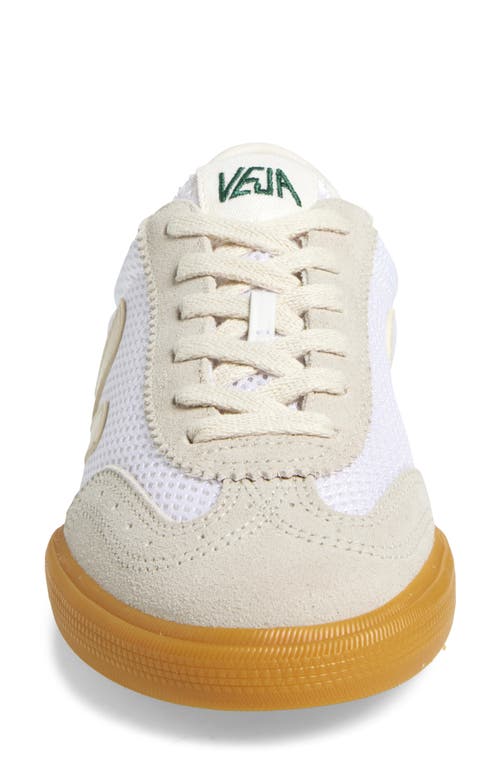Veja V-82 Grained Leather Pure Sneakers Shoes In Lunar Pierre Cyprus