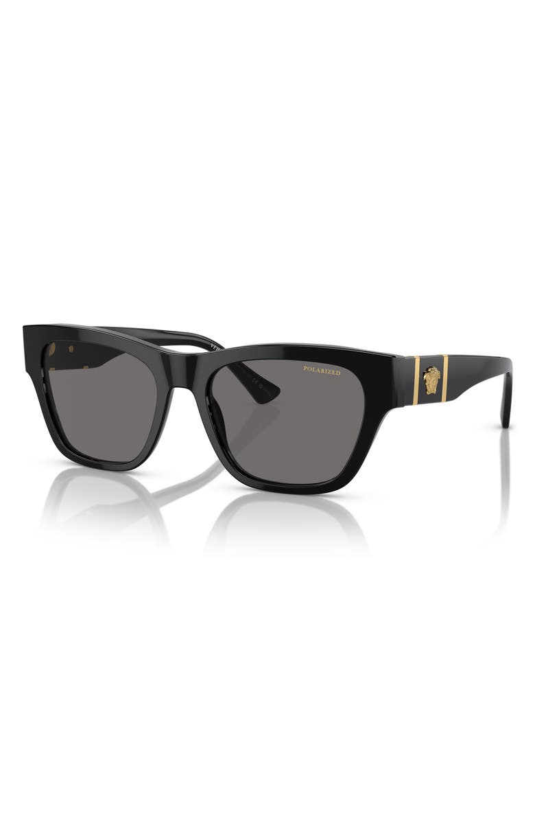 Versace 67mm Polarized Oversize Square Sunglasses, Alternate, color, 