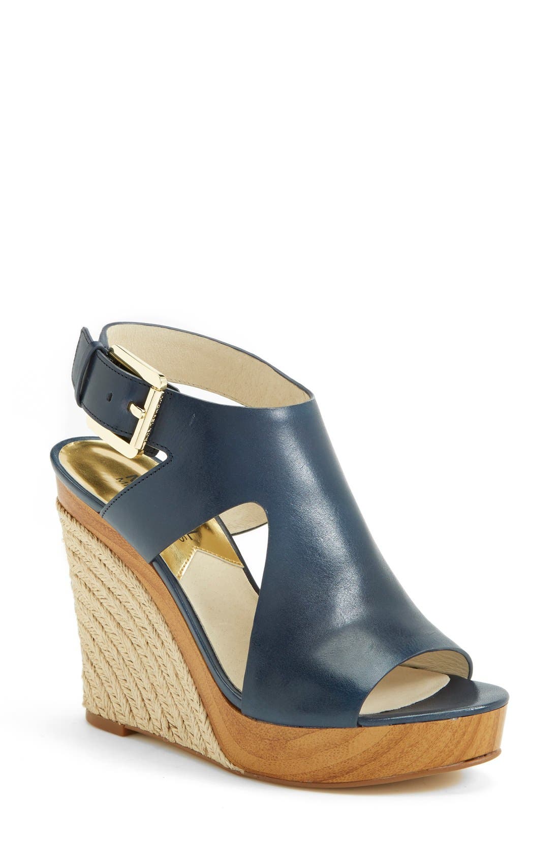 'Josephine' Wedge, Main, color, NAVY
