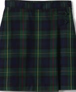 Lands' End Girls Plus Plaid A-line Skirt Below The Knee