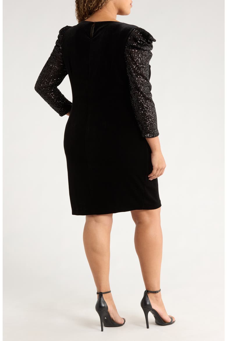 Satin Body-Con Dress, Alternate, color, BLACK
