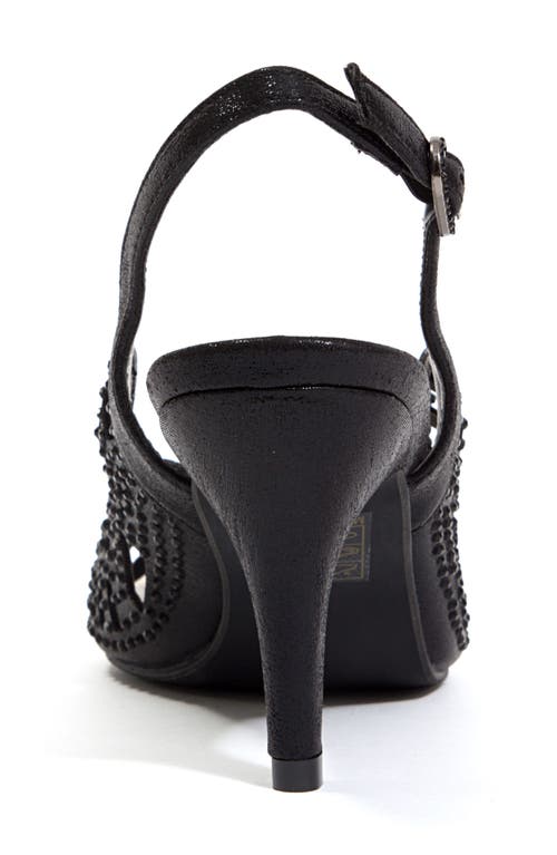 Lady Couture Rhinestone Slingback Pump In Black