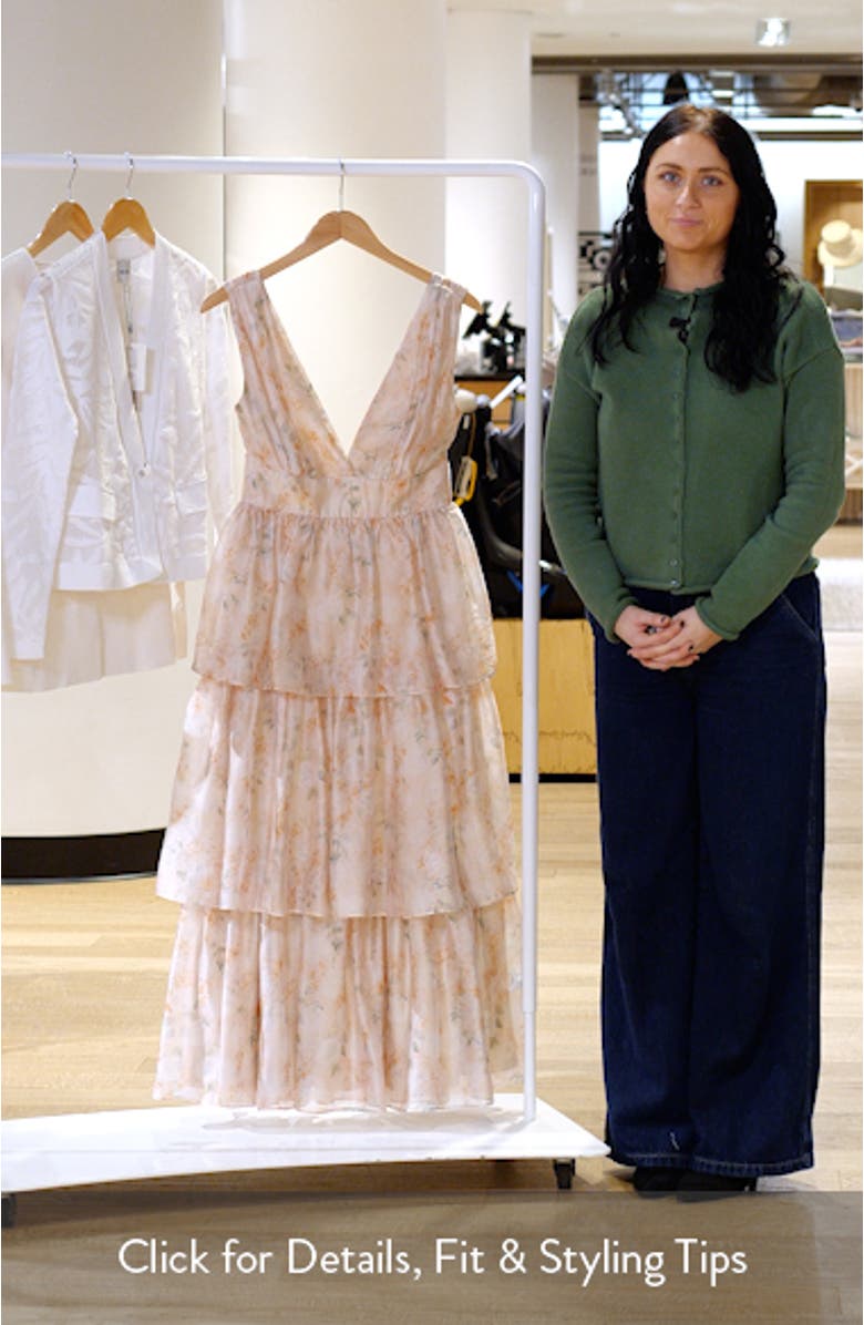 Vallia Tiered Maxi Dress, sales video thumbnail