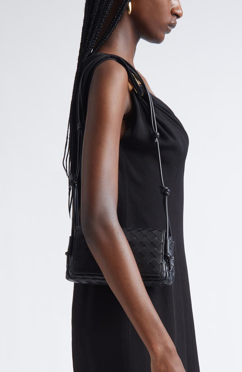 Bottega Veneta Discoteca Intrecciato Leather Crossbody Pouch, Alternate, color,