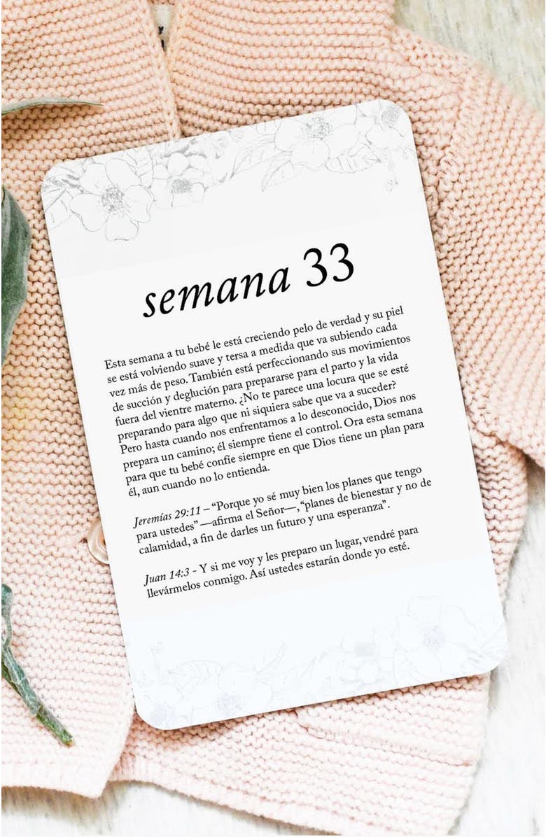 Duncan & Stone Paper Co. Spanish Pregnancy Prayer Cards, Alternate, color,