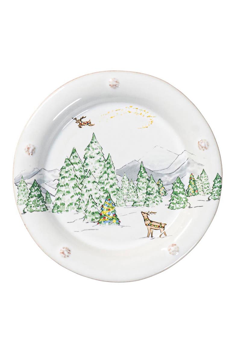 Berry & Thread North Pole Set of 4 Cocktail Plates, Alternate, color, MULTI