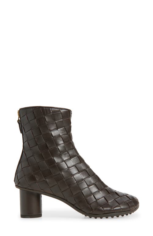Bottega Veneta Atomic Intrecciato Bootie In Pink
