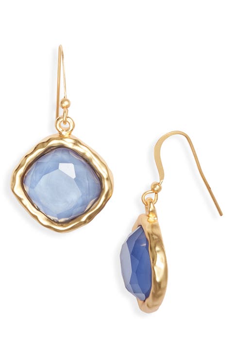 Mocha Stone Drop Earrings