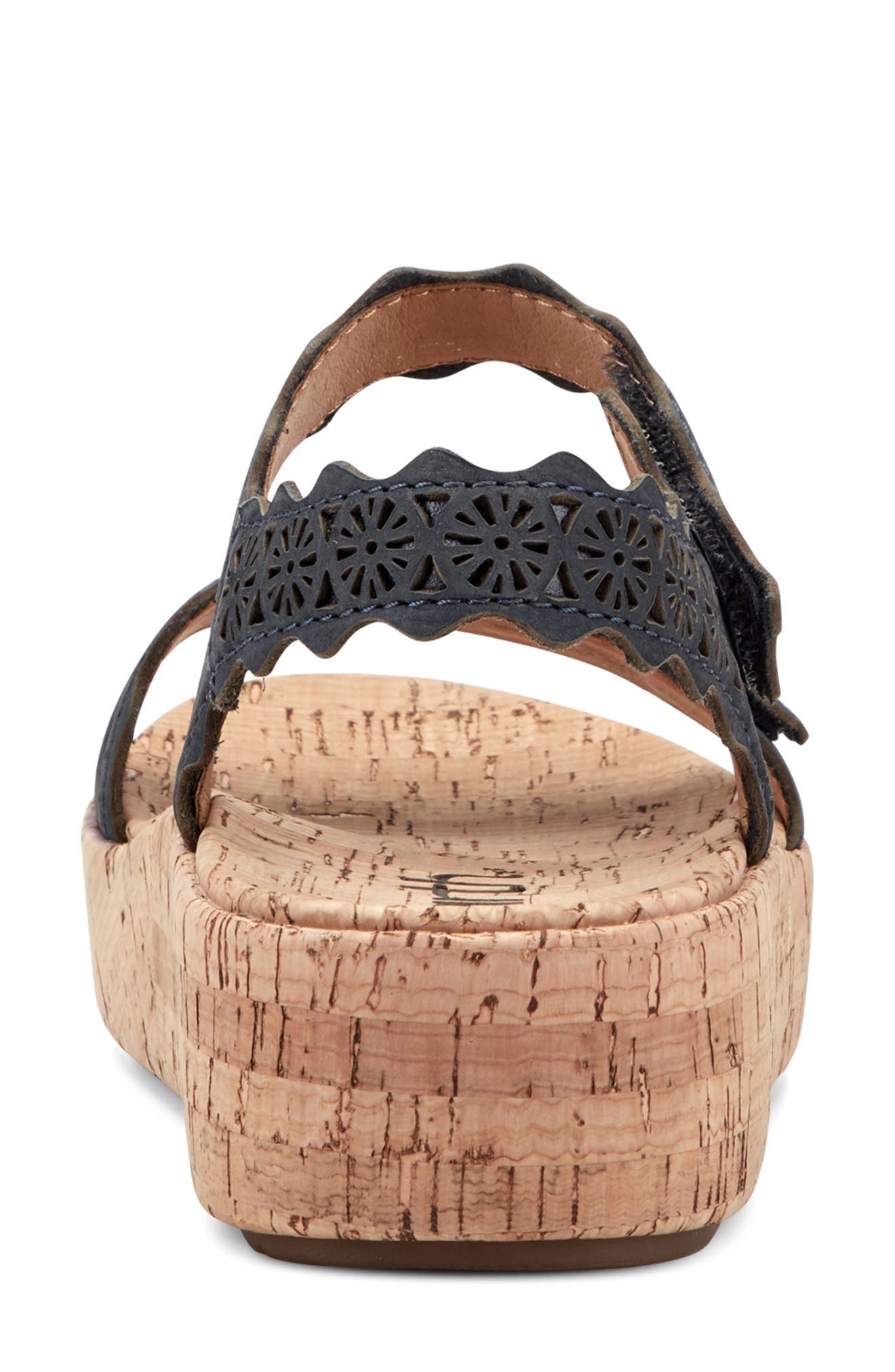 Slata Ankle Strap Platform Sandal, Alternate, color, DARK BLUE