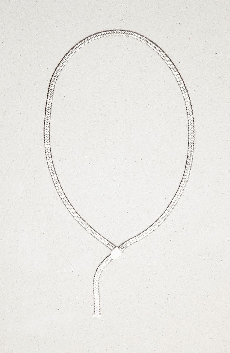 st. Moran Celine Lariat Necklace, Alternate, color, Silver