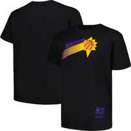 Mitchell & Ness Men's Mitchell & Ness Black Phoenix Suns Big & Tall Hardwood Classics Vintage Logo T-Shirt