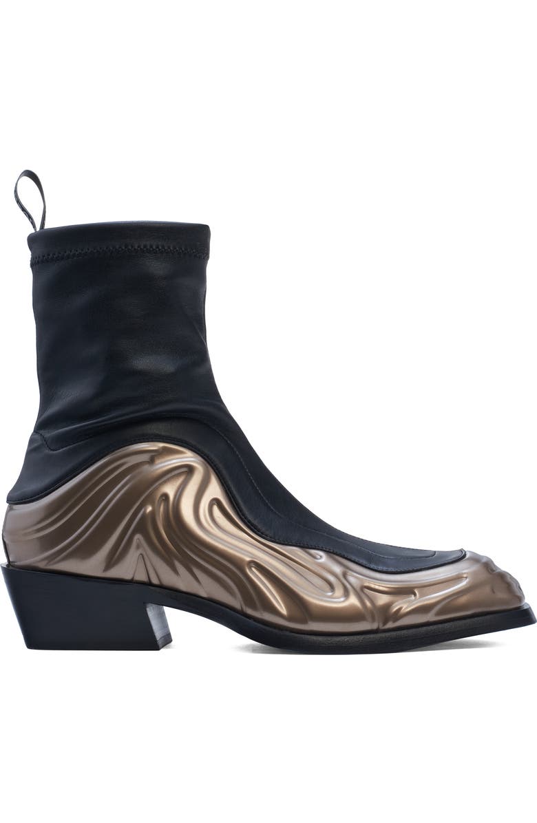 Versace Molded Foam Square Toe Boot, Alternate, color,