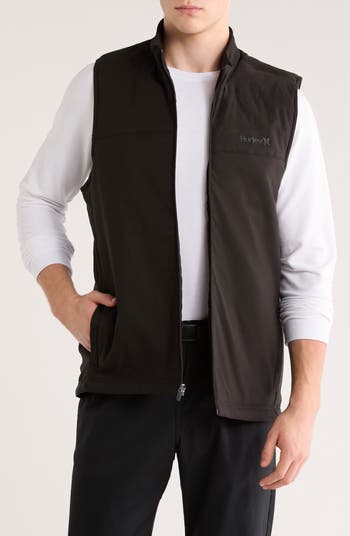 【in a row】Nylon Crop Hood Vest Hurley Trails Quilted Vest | Nordstromrack