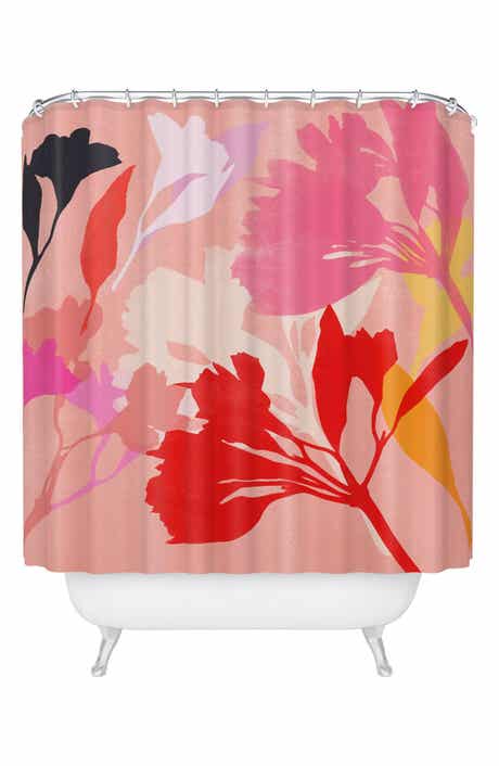 Deny Designs Cat and Moon Shower Curtain