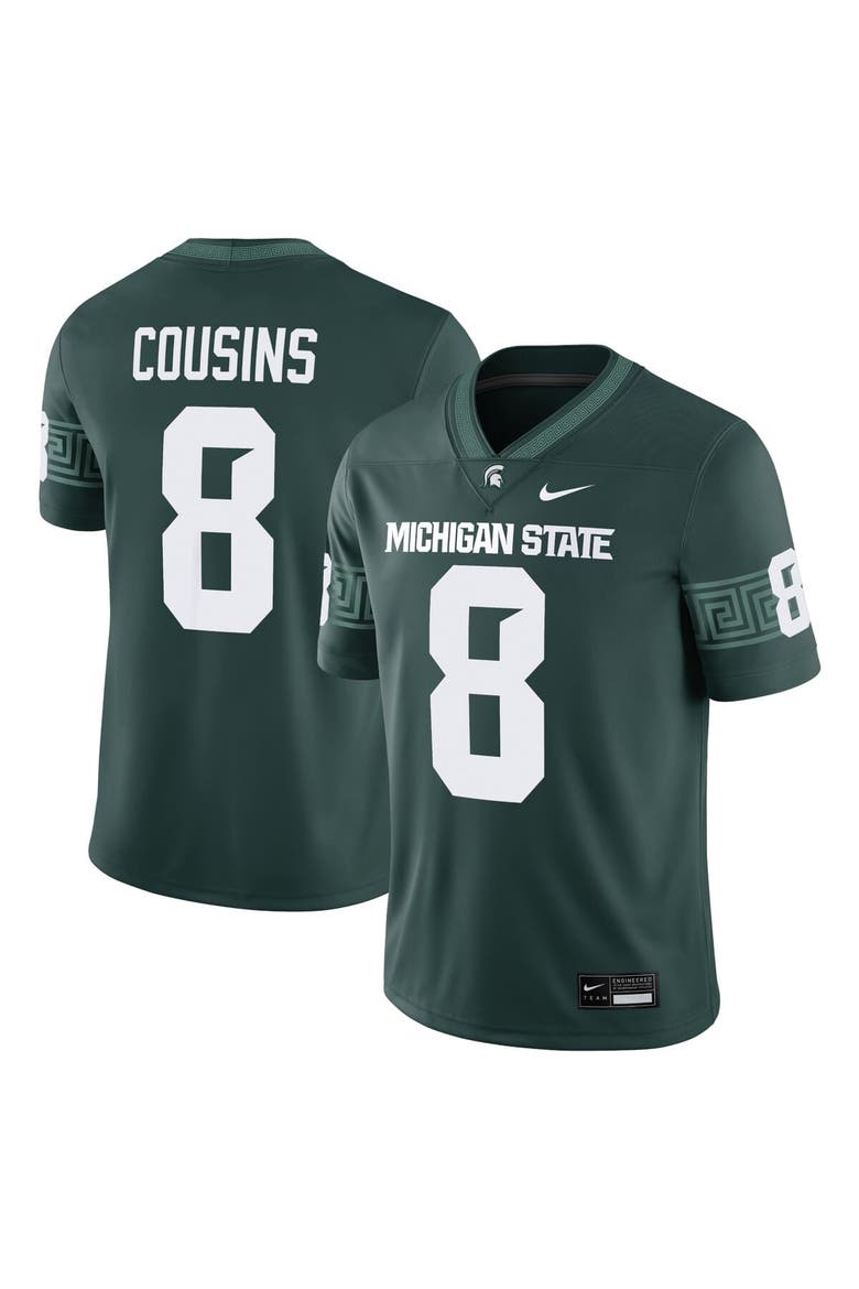 Men's Nike Kirk Cousins Green Michigan State Spartans Alumni Game Jersey, Alternate, color, Green