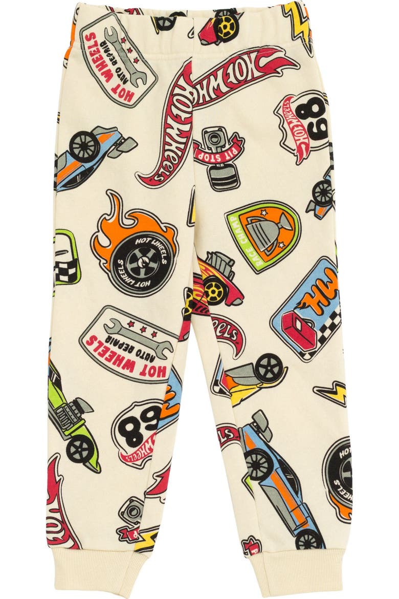 Fleece 2-piece Sweatshirt And Pants Set, Alternate, color, Cream Multi