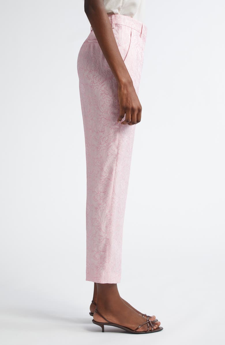 Etro Paisley Jacquard Ankle Straight Leg Pants, Alternate, color, 