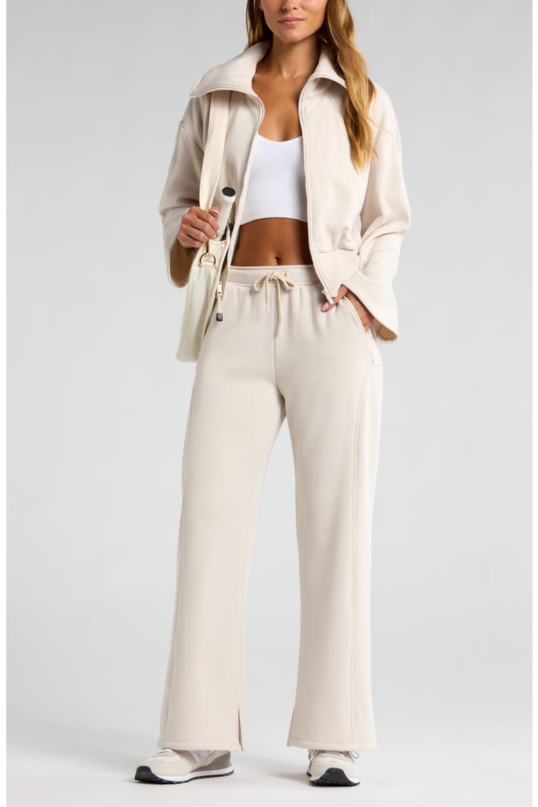 Amazing Fleece Straight Leg Pants, Alternate, color, GREY MOONBEAM