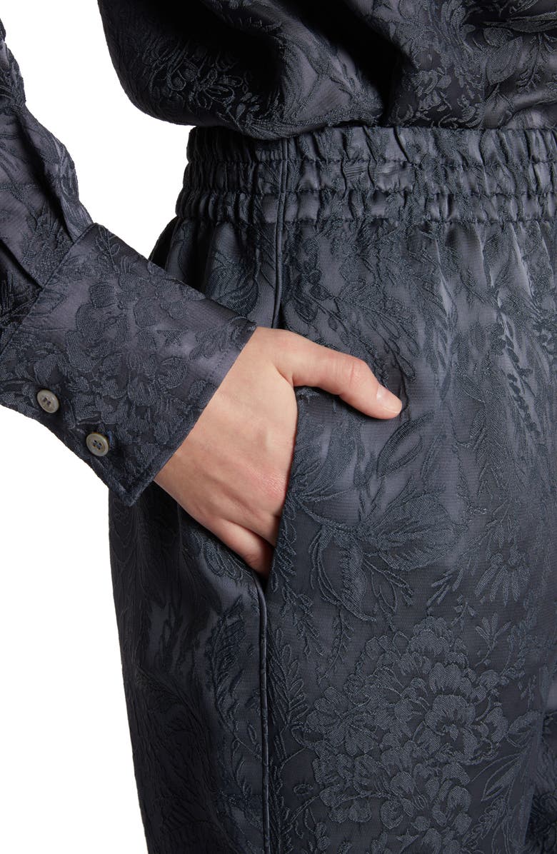 Golden Goose Toile De Jouy Jacquard Wide Leg Pants, Alternate, color, Ombre Blue