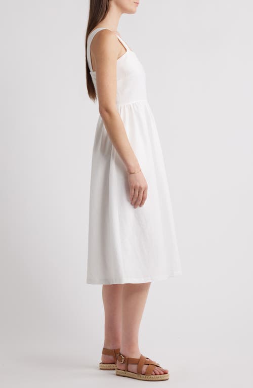 Caslon ® Woven Midi Sundress In White
