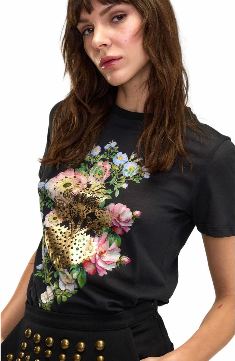 Cynthia Rowley Heart of Gold Tee, Alternate, color,