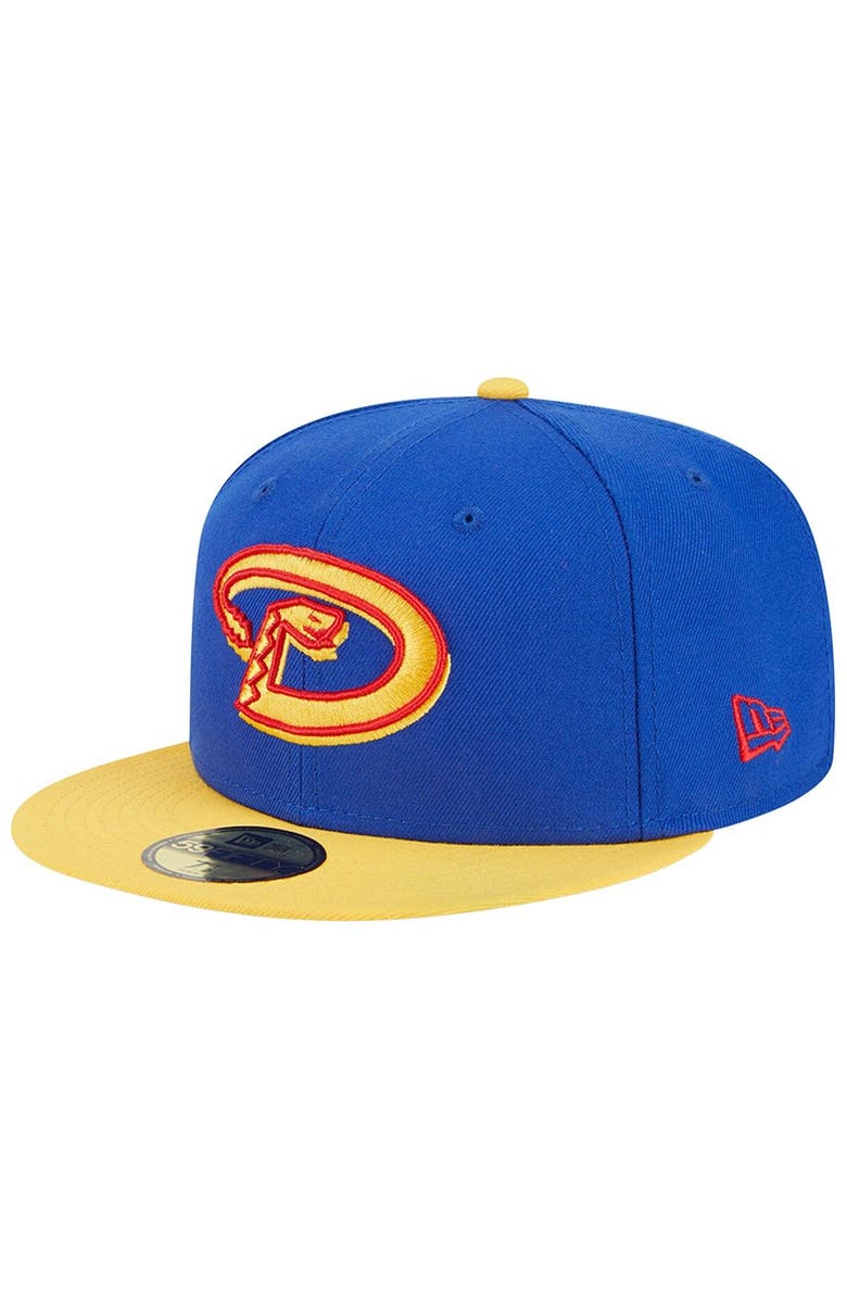 New Era Men's New Era Royal/Yellow Arizona Diamondbacks Empire 59FIFTY Fitted Hat, Alternate, color,