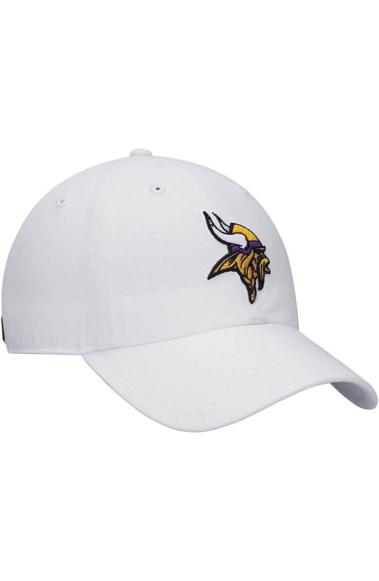 '47 Men's '47 White Minnesota Vikings Logo Clean Up Adjustable Hat, Alternate, color, 