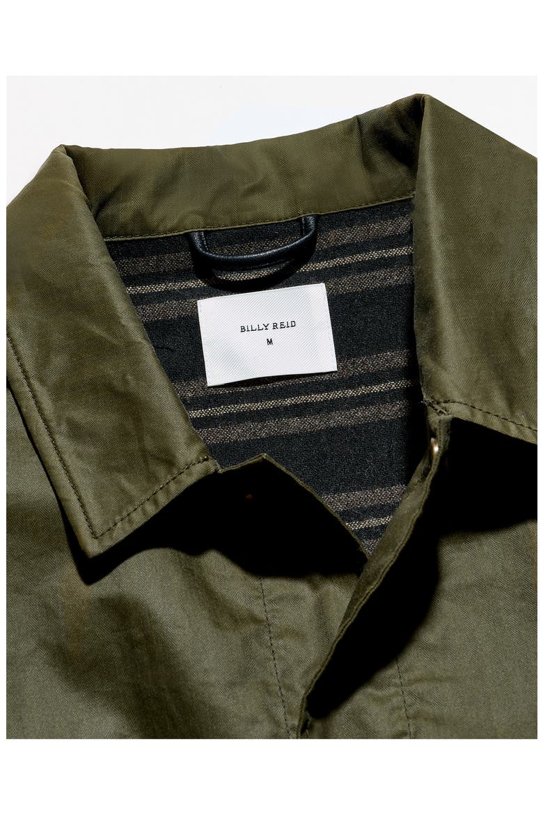 Harrison Water Repellent Waxed Cotton Jacket, Alternate, color, OLIVE