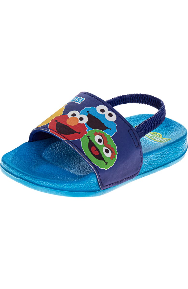 JOSMO Kids' Sesame Street<sup>®</sup> Slide Sandal, Main, color, Blue